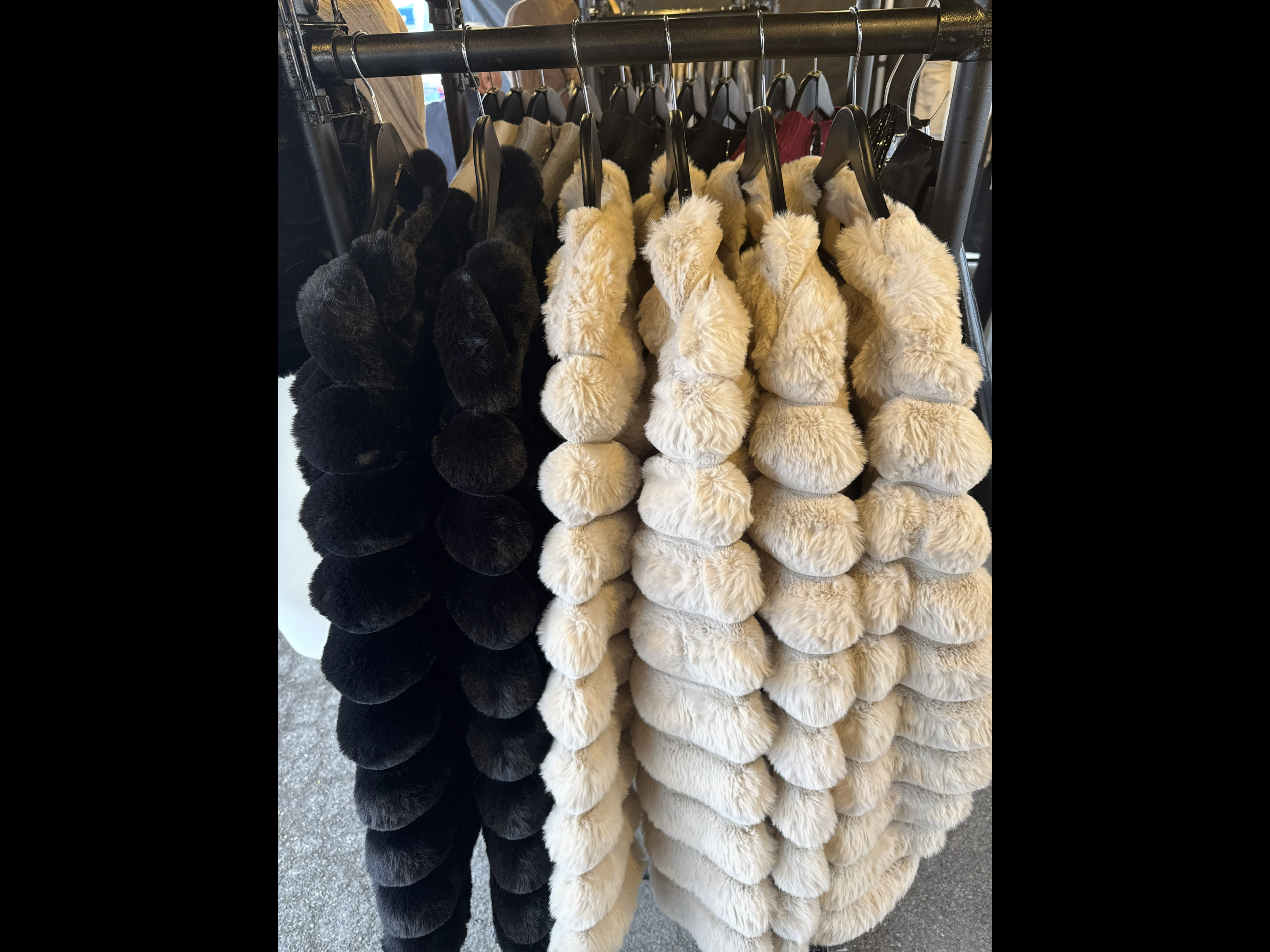 THE EMMA FAUX FUR JACKET IN BEIGE